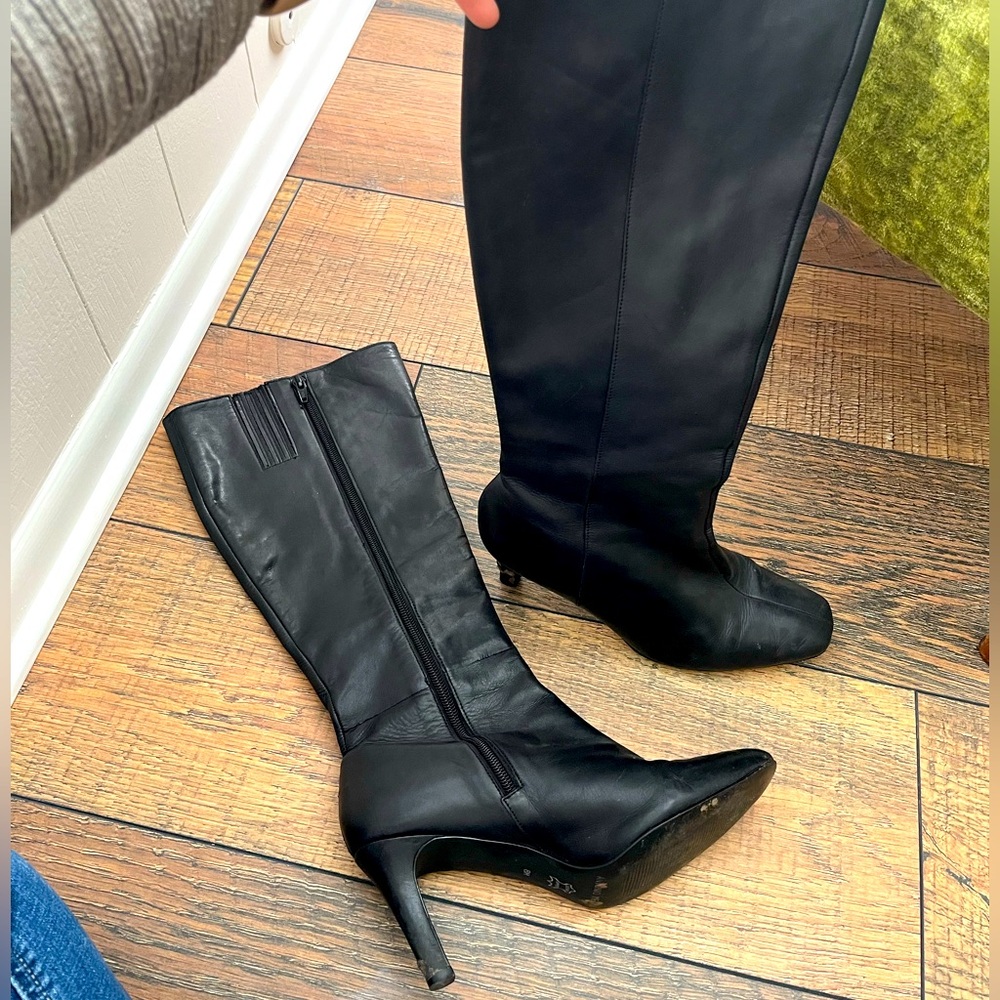 SOLD Black Leather Boots